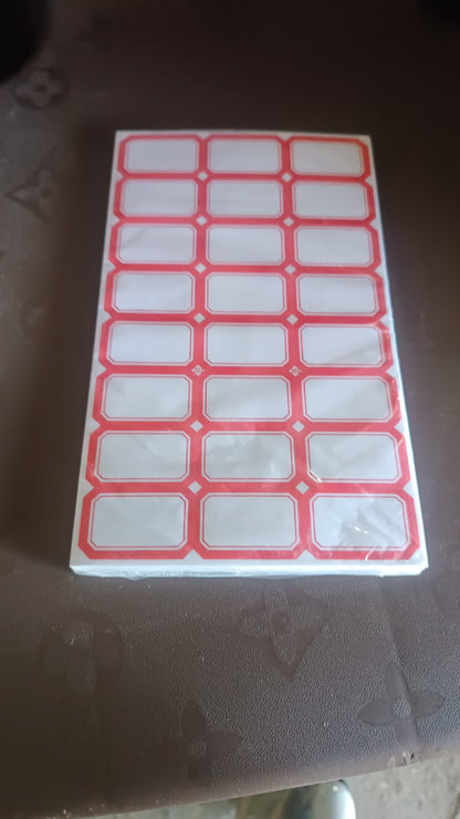Multipurpose Writable Blank Label Sticker Sheets (50 Sheet)