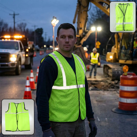 Green Safety Jacket for Construction Protection Victoriahub Store