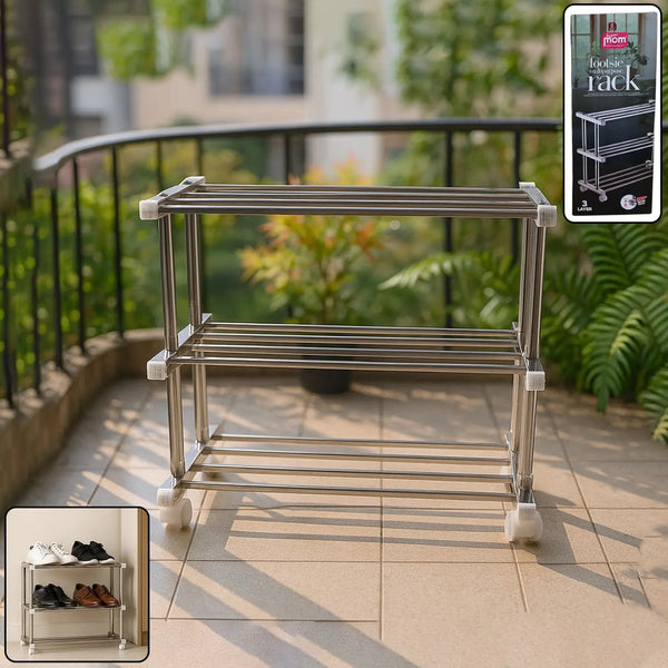 Supermom Stainless Steel Multipurpose Shoe & Storage Rack - (1 pc) Victoriahub Store